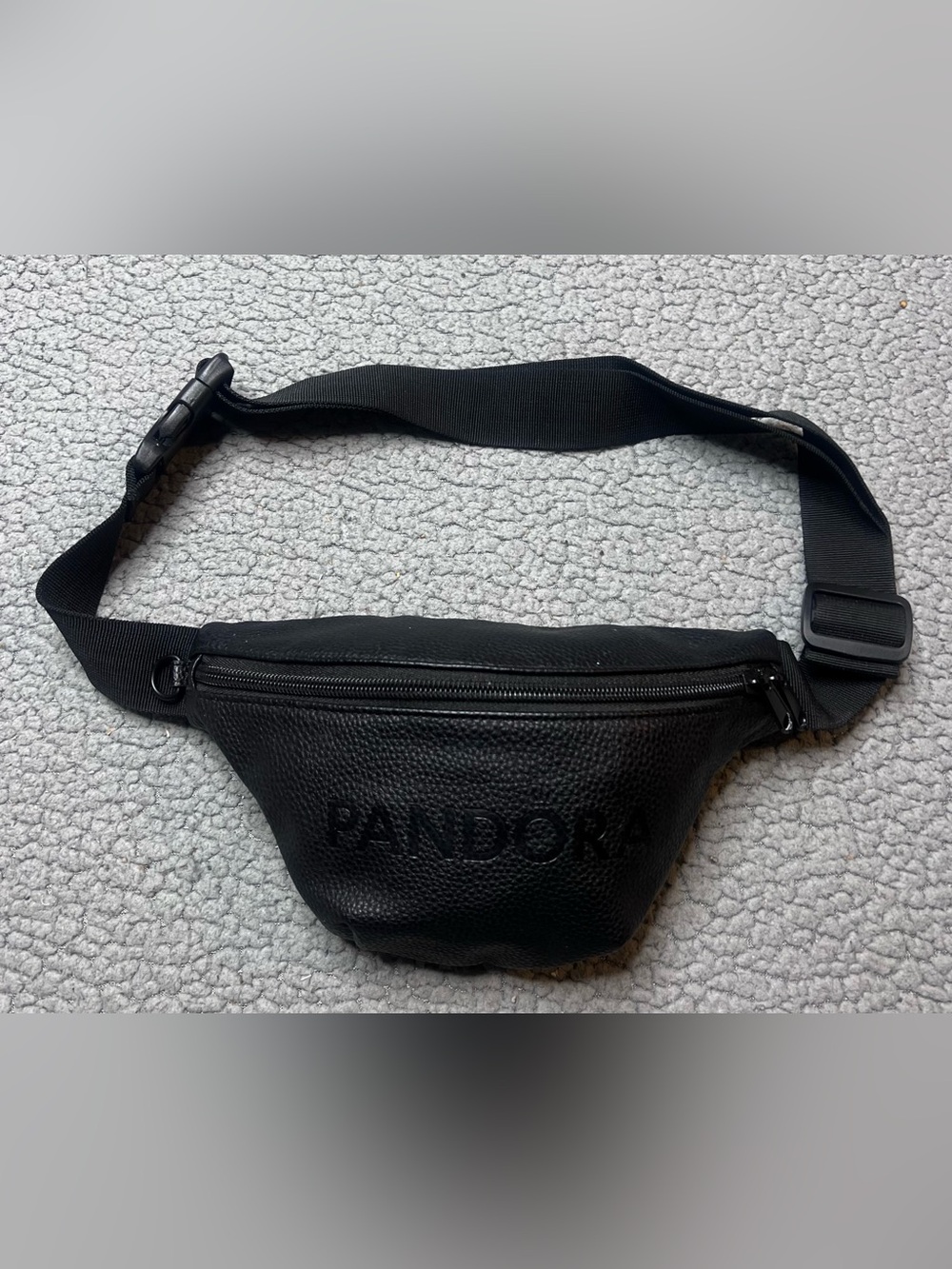 Pandora Black Faux Leather Fanny Pack Small Size Unisex